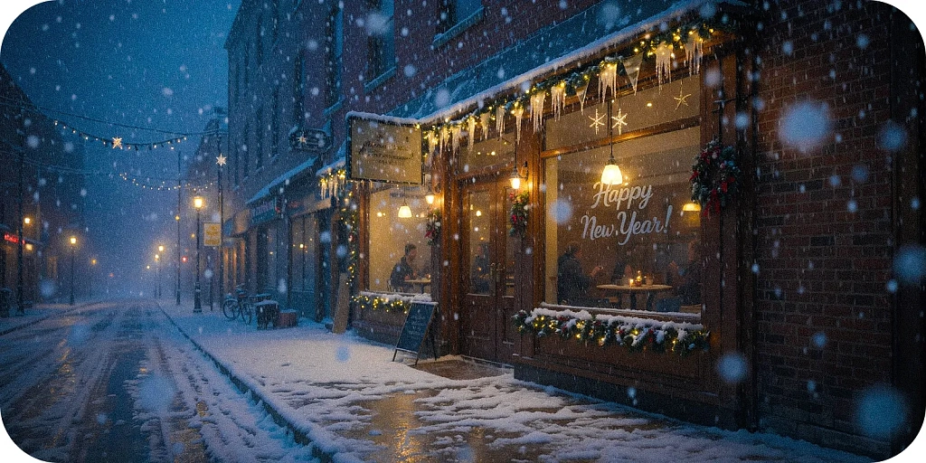 Закупки в кофейню зимой